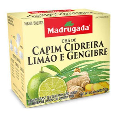 Chá de Capim Cidreira com Limao e Gengibre  Madrugada 10g - BR Emporio