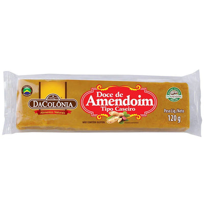 Doce de Amendoim Tablete Da Colonia Caseiro 120g - BR Emporio