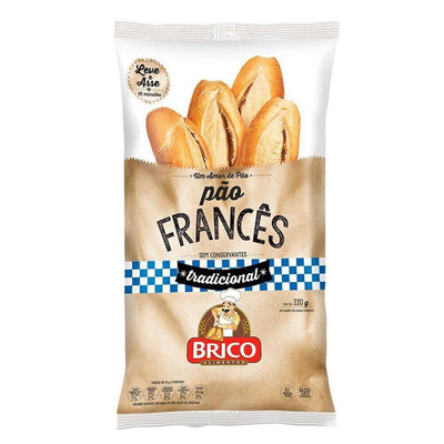 Pão Francês Congelado Brico 220g - BR Emporio