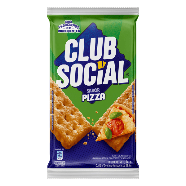 Biscoito Clube Social Pizza 141g