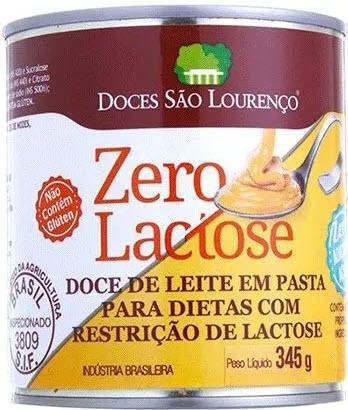 Doce de Leite Zero Lactose / Zero Acucar Sao Lourenco 345g - BR Emporio