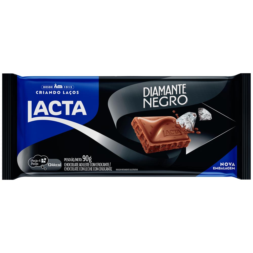 Chocolate Lacta Diamante Negro 80g (Venc. 04/Mar/24)
