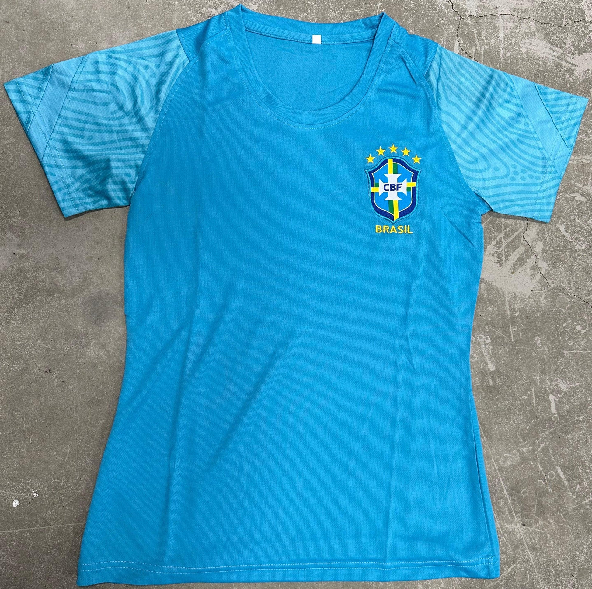 Camisa Brasil Azul Claro - Feminina - BR Emporio