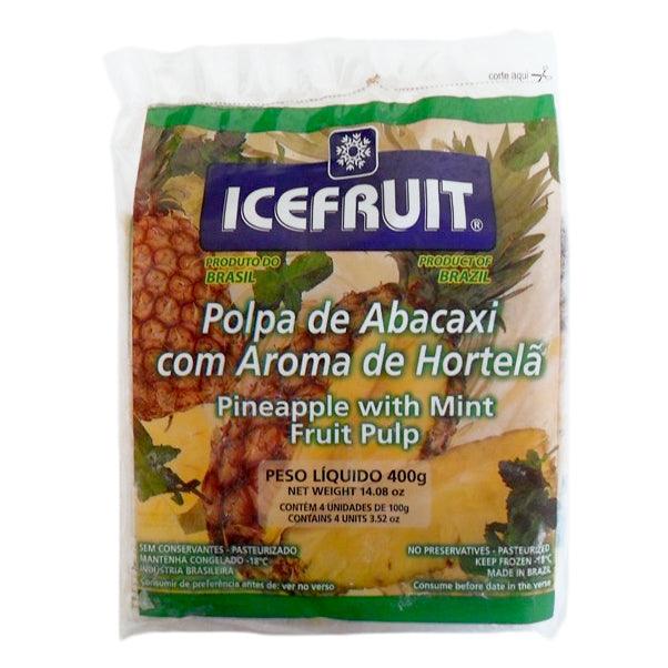 Ice Fruit Polpa de Abacaxi/Hortelã 400g - BR Emporio