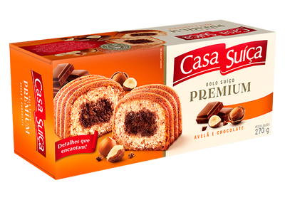 Premium Hazelnut Cake with Chocolate Casa Switzerland 270g