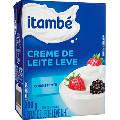Creme de leite (embalagem Tetrapak) 200ml Itambé - BR Emporio