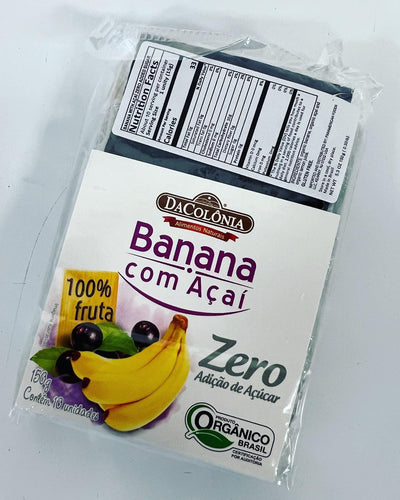 Barrinha de Banana com Açaí Zero Da Colônia 150g - BR Emporio