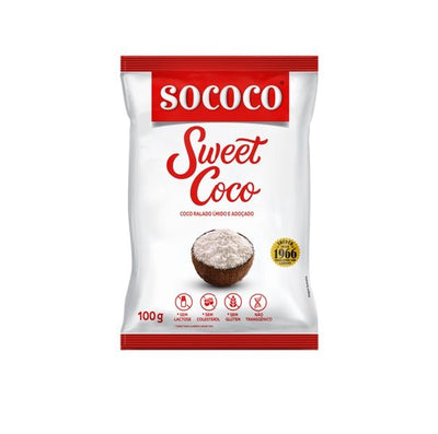 Coco Ralado Umido e Adoçado Sococo 100g